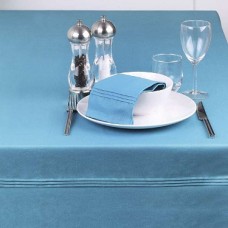 Blue  Pintuck Plain Dyed Tablecloth by Ladelle | Size 150x300cm | 100% Cotton